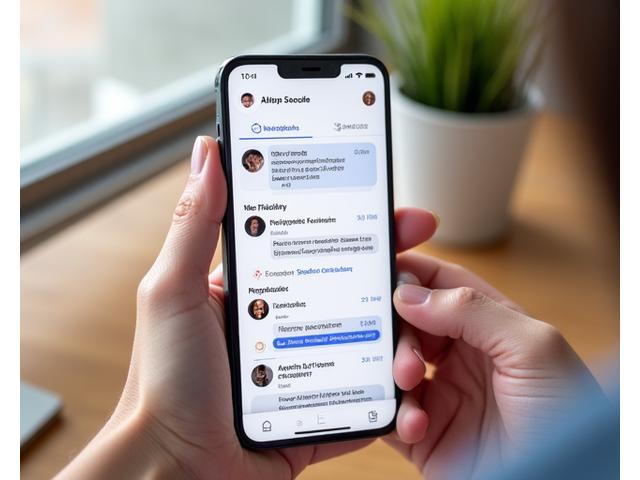 A user-friendly mobile application interface showcasing private messaging, discussion feeds, and notification settings for a wellness community.